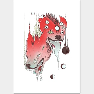 Hyenas Creatures Art Posters and Art